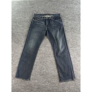 Lucky Brand Jeans Men 34x32 Blue 363 Straight Classic Dark Wash Stretch Denim